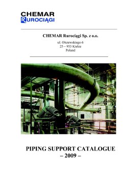 Piping Support Catalogue - Chemar Rurociągi Sp. z o.o.